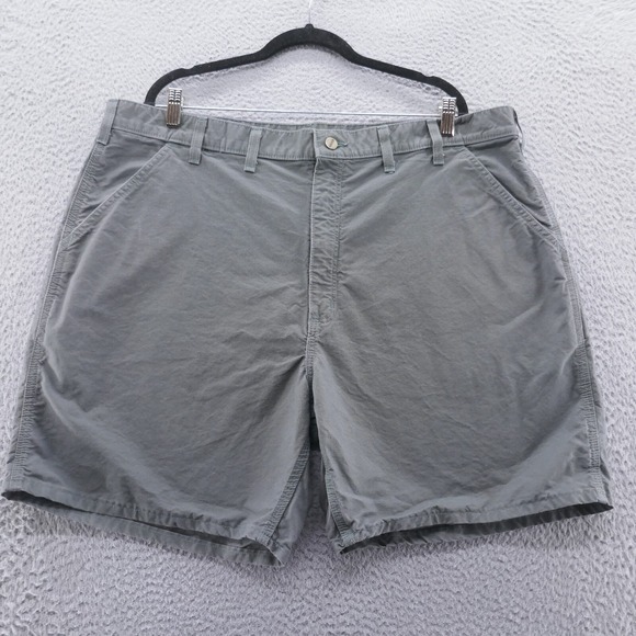 Carhartt Other - Carhartt Mens Gray Canvas Work Shorts Size 42 Rugged Utility Streetwear Casual